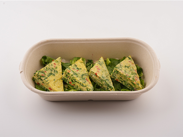 Rocca and Feta Egg Roll